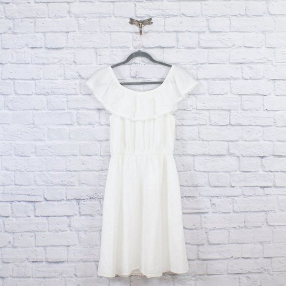 Dresses & Skirts - Cotton Ruffle Top Sleeveless Summer Dress Size M-L